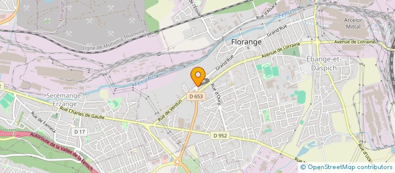 localisation de l'entreprise NUANCES à FLORANGE