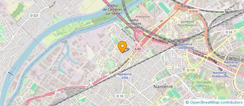 localisation de l'entreprise NUANCES à NANTERRE