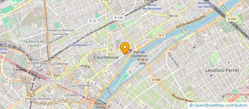 localisation de l'entreprise NUANCES à COURBEVOIE