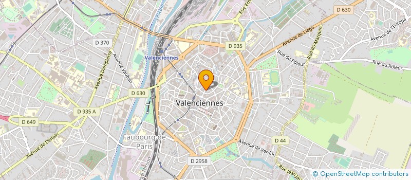 localisation de l'entreprise NUANCES à VALENCIENNES