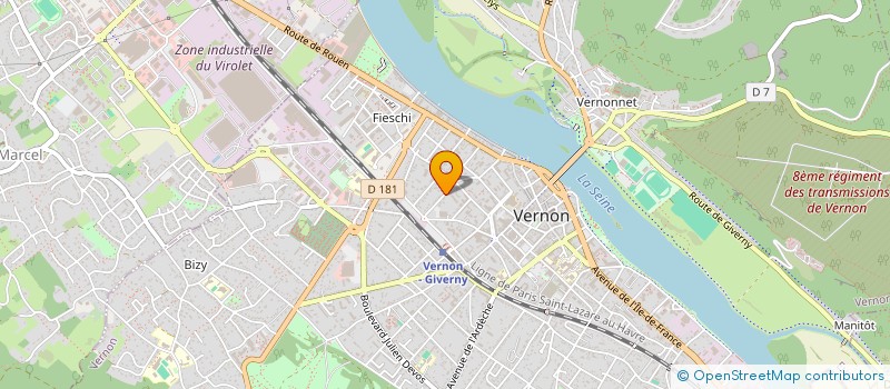 localisation de l'entreprise NUANCES  VERNON