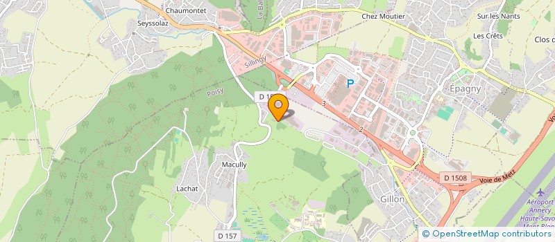 localisation de l'entreprise NUANCES à POISY
