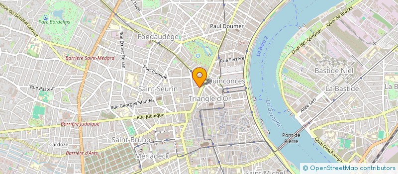 localisation de l'entreprise NUANCES  BORDEAUX