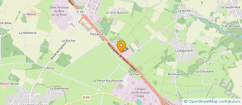 localisation de l'entreprise NUANCES  VIGNEUX-DE-BRETAGNE