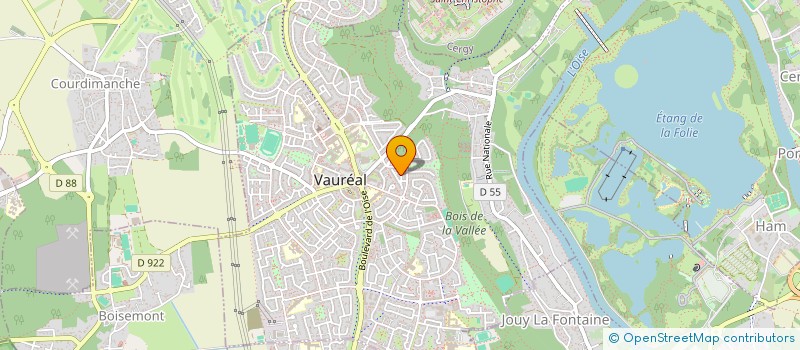 localisation de l'entreprise NUANCES CAFE  VAUREAL