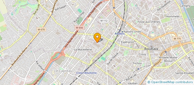 localisation de l'entreprise NUANCES & CO  ROUBAIX