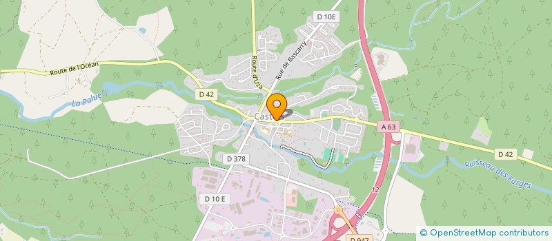 localisation de l'entreprise NUANCES COIFFURE  CASTETS