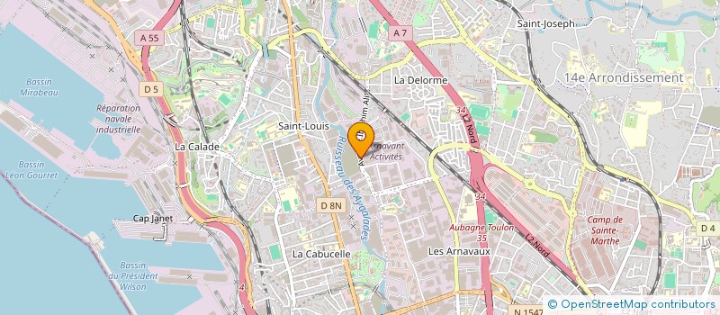 localisation de l'entreprise NUANCES COMPTOIR AIXOIS à MARSEILLE 15EME