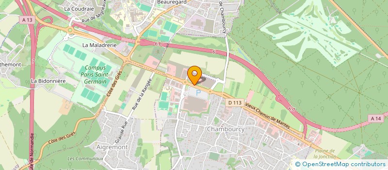 localisation de l'entreprise NUANCES DE FEU INNOVATIONS à CHAMBOURCY