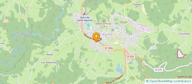 localisation de l'entreprise NUANCES DU TERROIR à SAINT-AGREVE