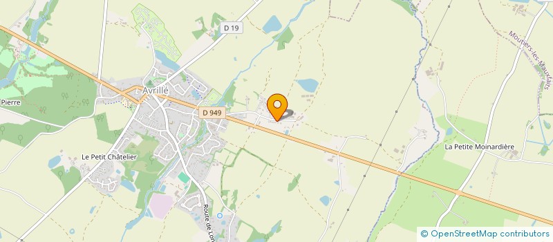 localisation de l'entreprise NUANCES ET PINCEAUX  AVRILLE