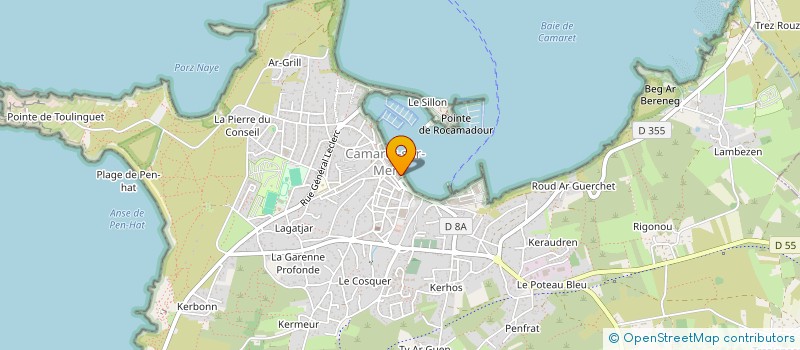 localisation de l'entreprise NUANCES ET REFLETS  CAMARET-SUR-MER