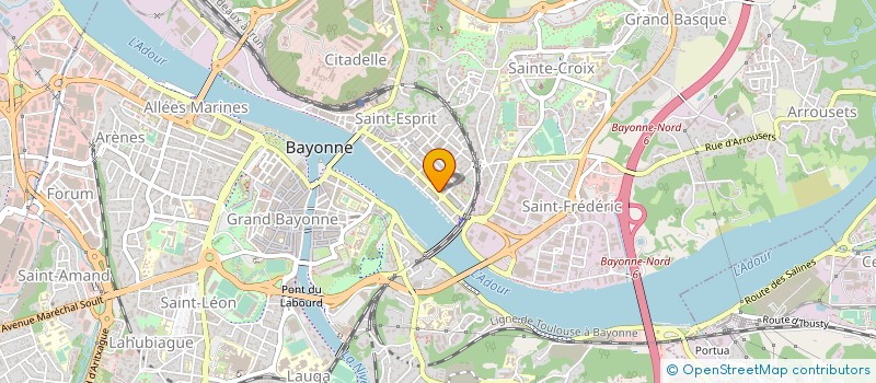 localisation de l'entreprise NUANCES FABRICS à BAYONNE