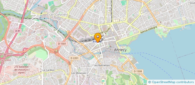 localisation de l'entreprise NUANCES IMMO à ANNECY