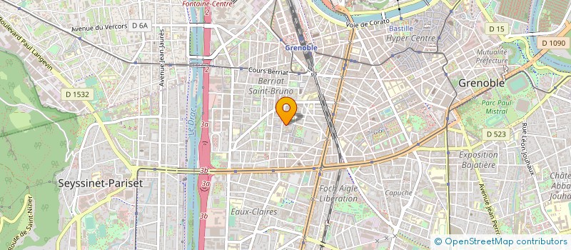 localisation de l'entreprise NUANCES PEINTURES  GRENOBLE