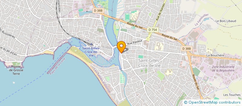 localisation de l'entreprise NUANCES PISCINE  SAINT-GILLES-CROIX-DE-VIE