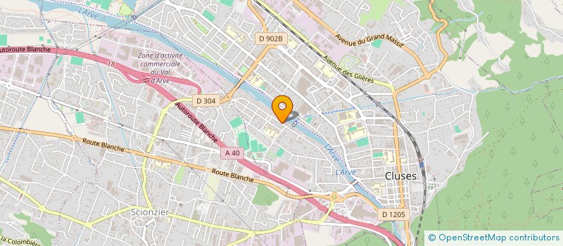 localisation de l'entreprise NUANCES PLAQUISTE ISOLATION à CLUSES