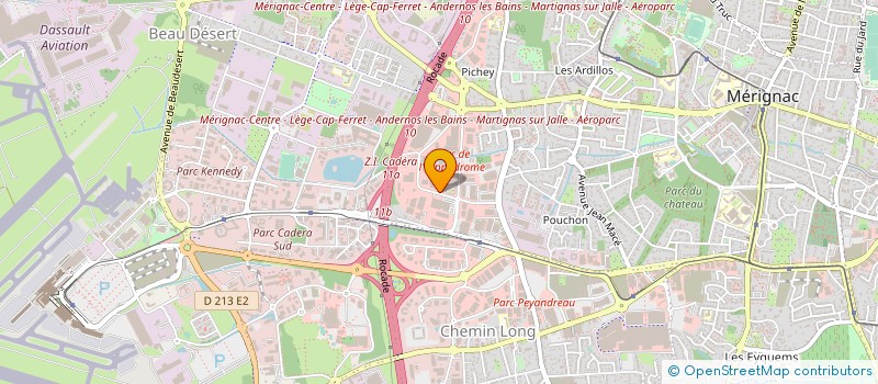 localisation de l'entreprise NUANCES UNIKALO COTE D'AZUR à MERIGNAC