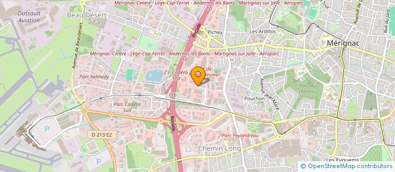 localisation de l'entreprise NUANCES UNIKALO SUD MEDITERRANEE à MERIGNAC