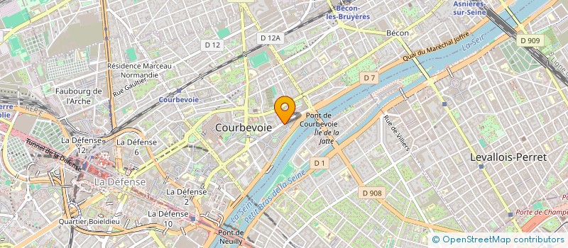 localisation de l'entreprise NUANCIA à COURBEVOIE
