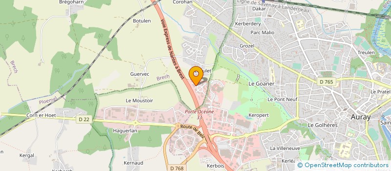 localisation de l'entreprise NUANCIER D'IMAGES à AURAY