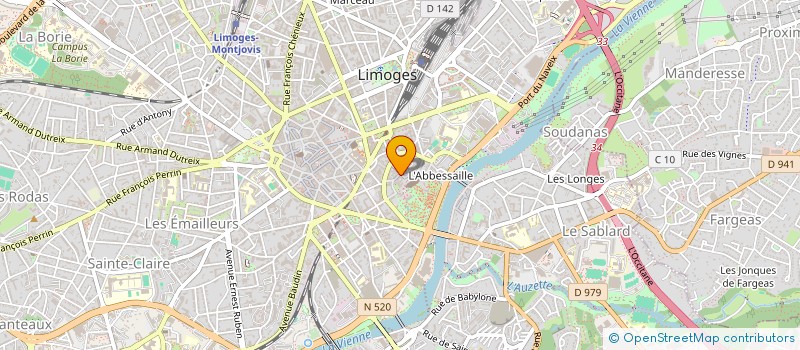 localisation de l'entreprise NUBA à LIMOGES