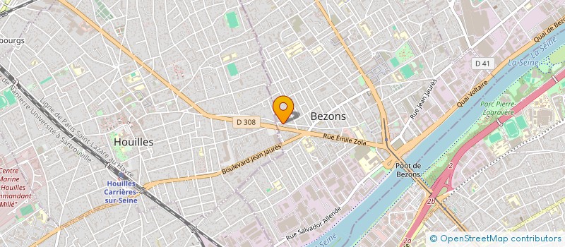 localisation de l'entreprise NUBIA DECO  BEZONS