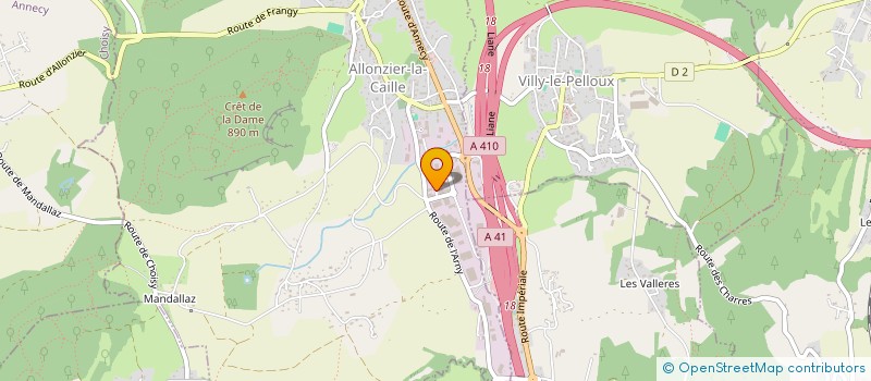 localisation de l'entreprise NUBIS à ALLONZIER-LA-CAILLE