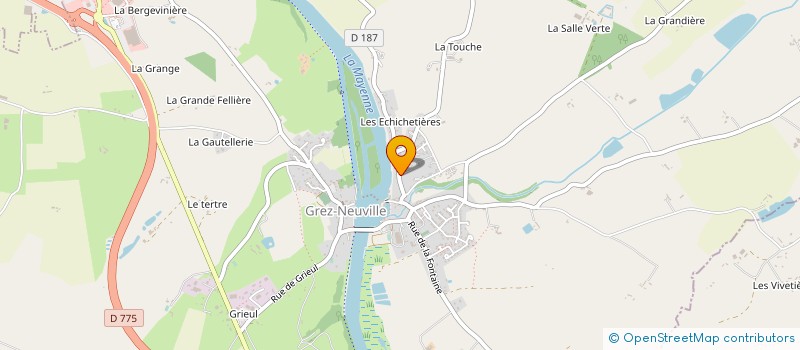 localisation de l'entreprise NUCARIUS à GREZ-NEUVILLE