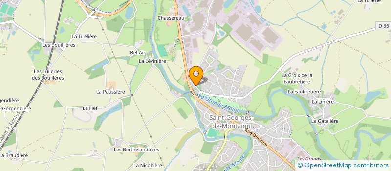localisation de l'entreprise NUCLEA à MONTAIGU-VENDEE