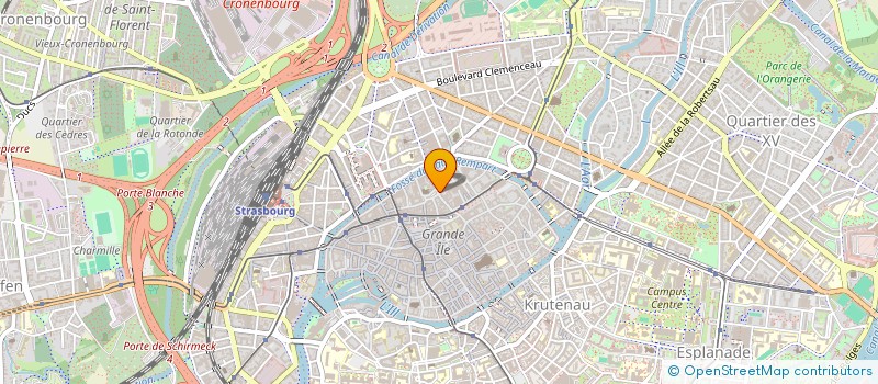 localisation de l'entreprise NUEE BLEUE COMMUNICATION à STRASBOURG