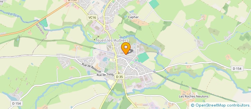 localisation de l'entreprise NUEIL CONFECTION à NUEIL-LES-AUBIERS