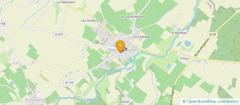 localisation de l'entreprise NUEIL TENNIS DE TABLE à LYS-HAUT-LAYON