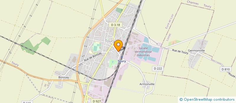 localisation de l'entreprise NUEVASHOP à TOURY