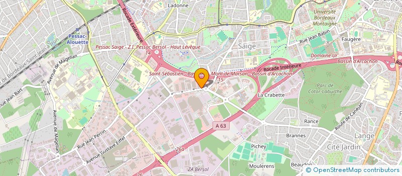 localisation de l'entreprise NUEVE à PESSAC