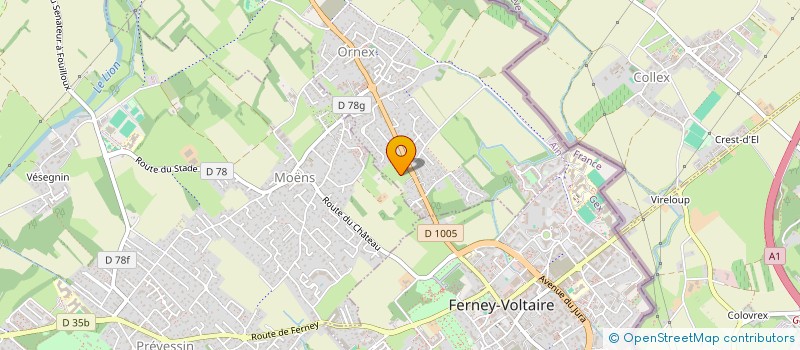 localisation de l'entreprise NUGGETANDCO  ORNEX