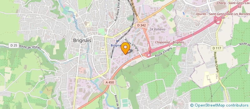 localisation de l'entreprise NUISIBLES HYGIENE ENVIRONNEMENT à BRIGNAIS