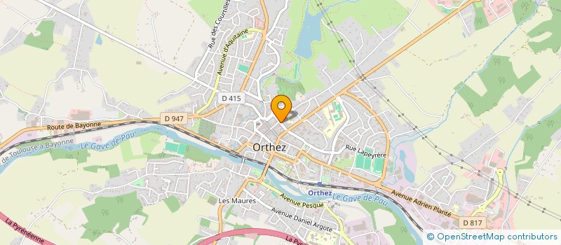 localisation de l'entreprise NUIT AGITEE  ORTHEZ