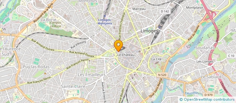 localisation de l'entreprise NUIT BLANCHE SARL à LIMOGES
