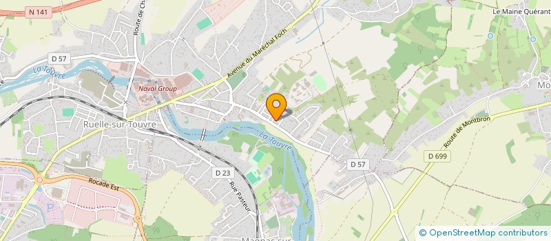localisation de l'entreprise NUIT BLEUE à RUELLE-SUR-TOUVRE