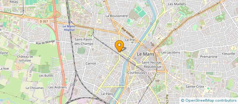 localisation de l'entreprise NUIT BLEUE PRODUCTION  LE MANS