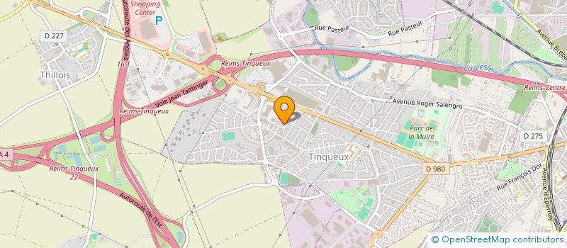 localisation de l'entreprise NUIT DE FOLIE  TINQUEUX