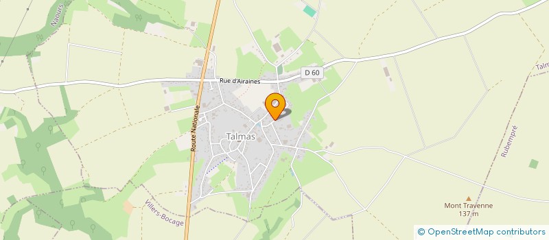 localisation de l'entreprise NUIT DE FOLIE EVENEMENTIEL  TALMAS