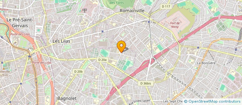 localisation de l'entreprise NUIT DOUBLE à BAGNOLET