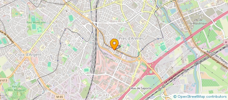 localisation de l'entreprise NUITS BLEUES PRODUCTION à MONTPELLIER