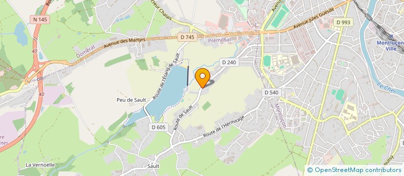 localisation de l'entreprise NUITS ET SPECTACLES à PREMILHAT