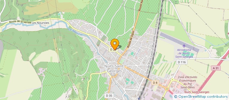 localisation de l'entreprise NUITS SAINT-GEORGES DISTRIBUTION à NUITS-SAINT-GEORGES