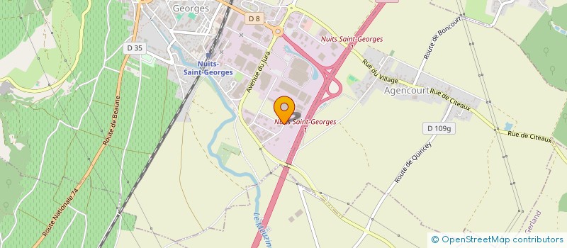 localisation de l'entreprise NUITS TP  NUITS-SAINT-GEORGES