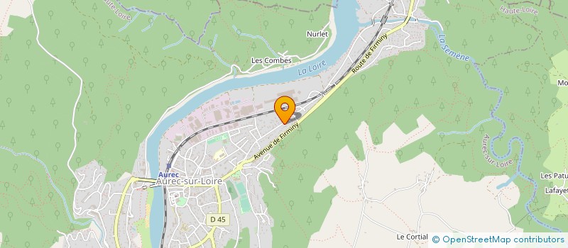 localisation de l'entreprise NUITS VERSATILES  AUREC-SUR-LOIRE