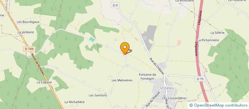 localisation de l'entreprise NUITY à USSEAU